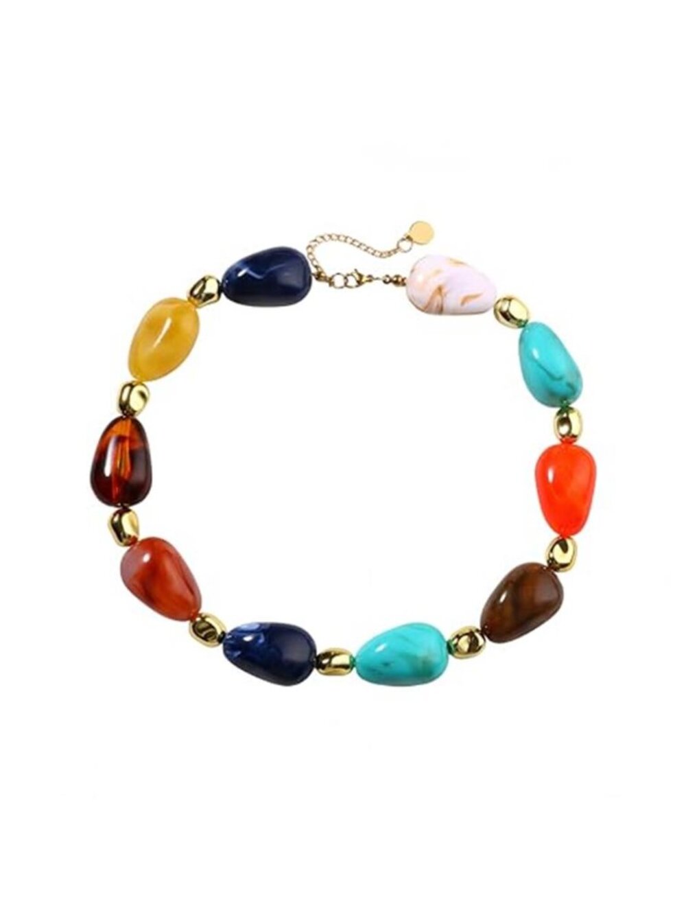 Beaded Necklaces for Women Chunky Necklace Colorful Beaded Necklace